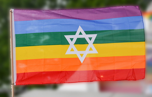 Flag seen at Stocholm Pride 2015.
